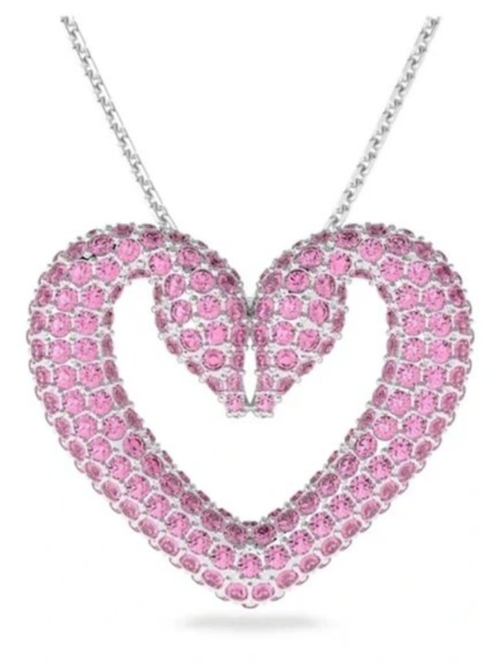 NIB Swarovski Pink Swan Sublima Necklace